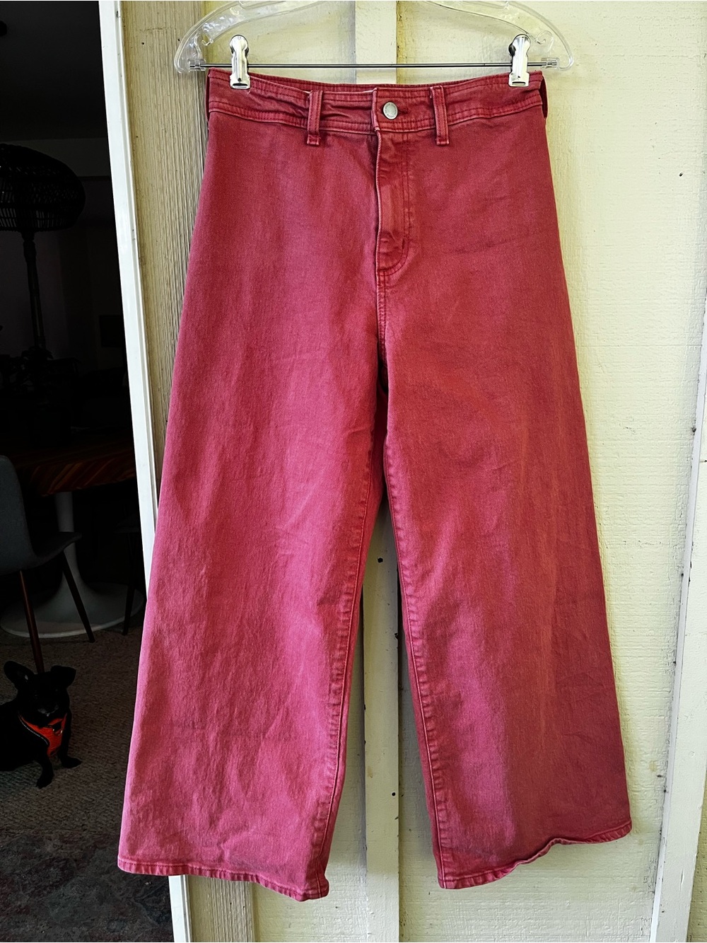 Universal thread women’s size 6 sailor Wide Leg High-Rise coral Denim Jeans